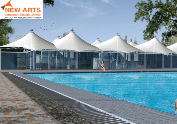 Tensile Swimming Pool Shade Structure Design