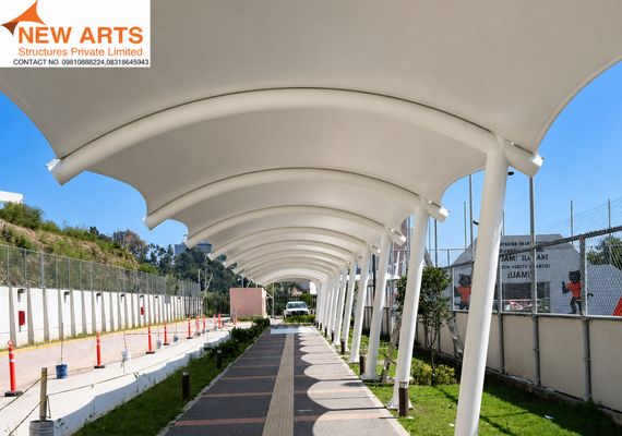 Walkway Tensile Dome Structure Design
